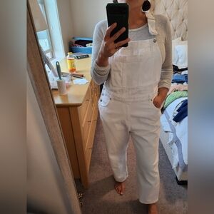 H&M White Denim Overalls